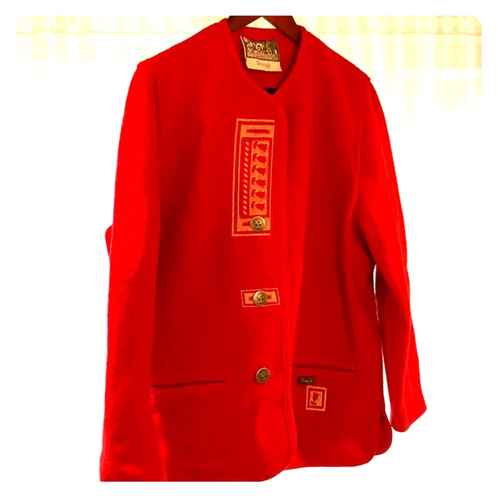 Pure wool sweater jacket Austrian brand Wesenjak